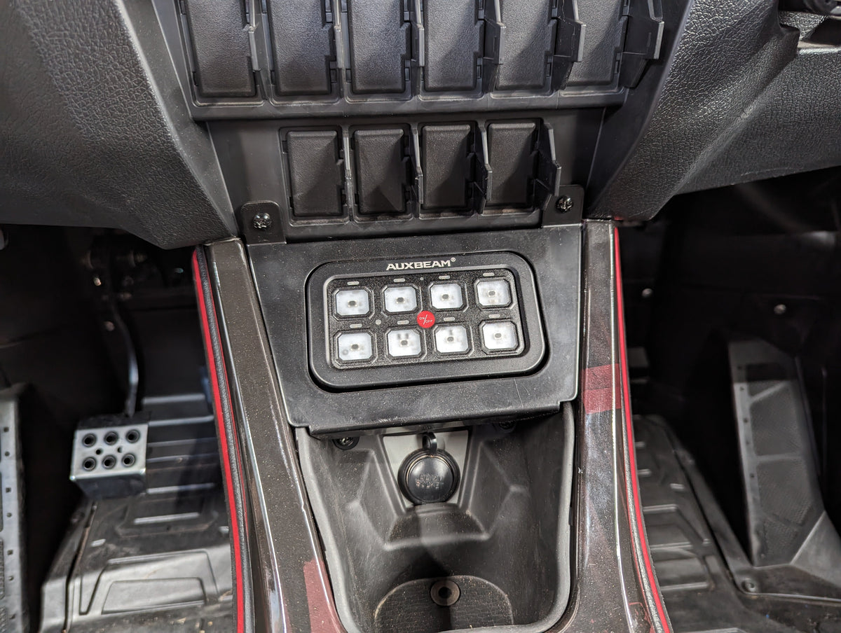 Polaris RZR Pro R Auxbeam 8-Gang Switch Panel Mount (2020–2024)