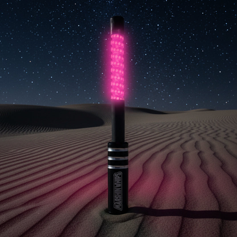 V2 Black Out LED Whip Set | Sleek Off-Road UTV Lights